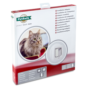 PetSafe® Installation Adaptor for Microchip Cat Flap, white