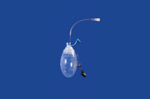 Chest Tube Suction Bulb - 100ml Suction Bulb With 360° Spinner Luer Lock Adapter, Includes Tethered Cap