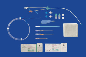 Long-Term Milacath™ (Large Animal) Double Lumen Cvc Kit Using Guidewire Introduction - 7Fr X 20cm (8in)