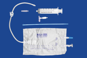 Centesis Collection Kit - Centesis Valve With No Tubing, 1000ml Collection Bag, Barbed Adapter With Female Luer, And 60ml Syringe