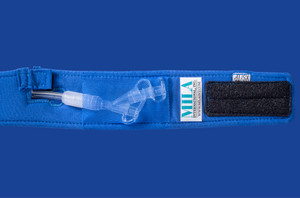 CathCollar™ Esophagostomy Tube Protection Collars - Extra Small – Solid Blue; Total Length: 27.9cm, Fits Neck Sizes 17.8cm To 25.4cm 