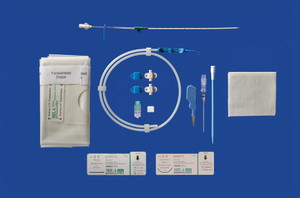 Long-Term Milacath™ (Small Animal) Single Lumen CVC Kit, Guidewire Introduction - 16Ga (5Fr) X 30cm (12in) With Integrated Extension Line