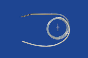 Spiral Surgical Drain With Trocar - 7Fr (2.4mm) Drain With 8Fr (2.5mm) Trocar And Adapter, Length = 90cm (36in), Drain Area = 30cm (12in)