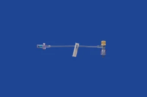 T Extension Set - Small Bore - 16Ga X 13cm (5in), Priming Volume = 0.3ml - Normally Closed Valve, Injection Site And Rotating Male Luer Lock
