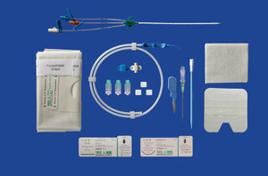 Long-Term Milacath™ (Small Animal) Triple Lumen CVC Kit Using Guidewire Introduction - 5.5Fr X 13cm (5In )             