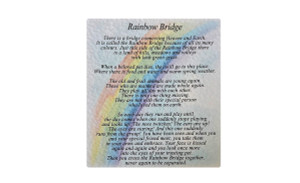 Sarah Brown Sympathy Card - Poem Insert Rainbow Bridge - PACK OF 10