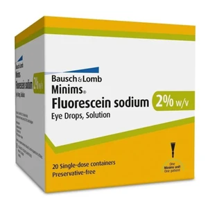 Minims Fluorescein 2% Eye Drops - 20 Unit Doses
