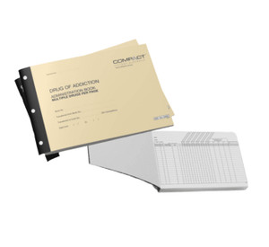 Drug Of Addiction Logbook - Multiple Drugs Per Page, 335 x 210mm