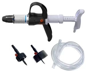 Injection Gun 5ml With 100ml & 250ml Draw Off Caps