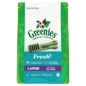 Greenies Fresh Large Dental Dog Treats 340g (8 Treats)
