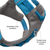 Kurgo Journey Air Harness - Black/ Grey LG