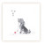 Sarah Brown Sympathy Card - Small Dog With Red Ball - PACK OF 10
