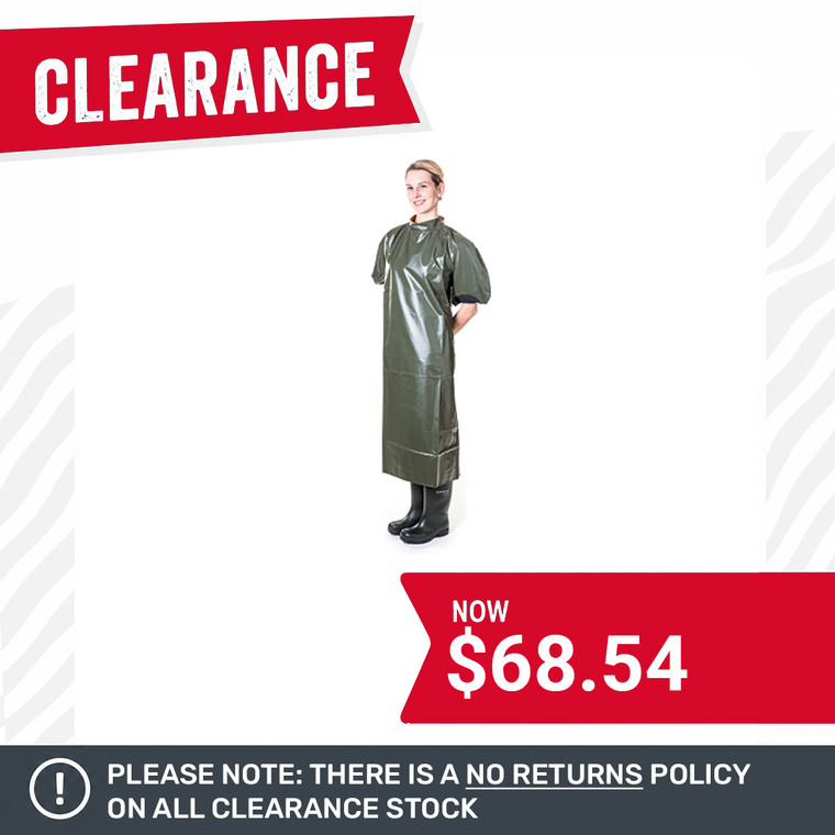 Obstetric Gown Nylon PVC Green