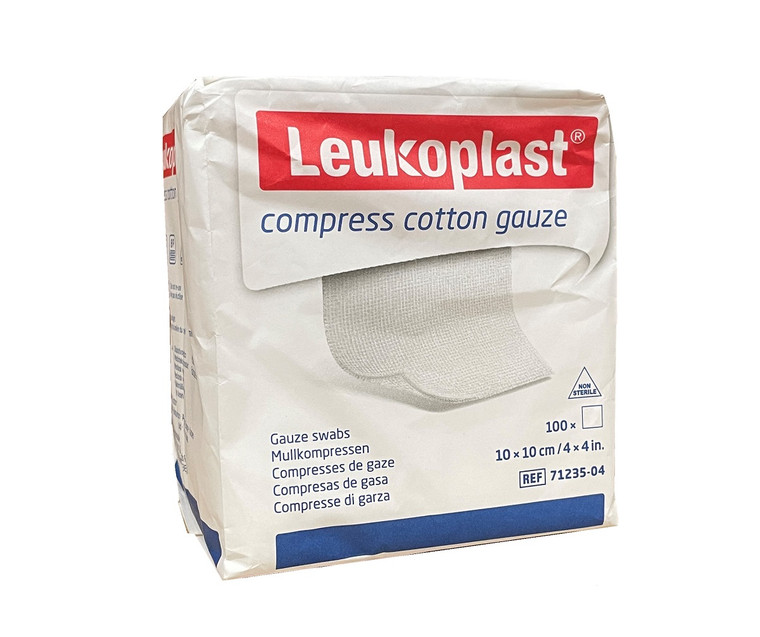 Leukoplast Gauze Swabs 10cm - 100 Pack