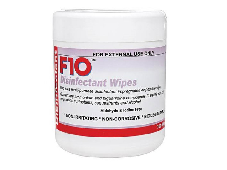 F10 Disinfectanat Wipes 100-Pack