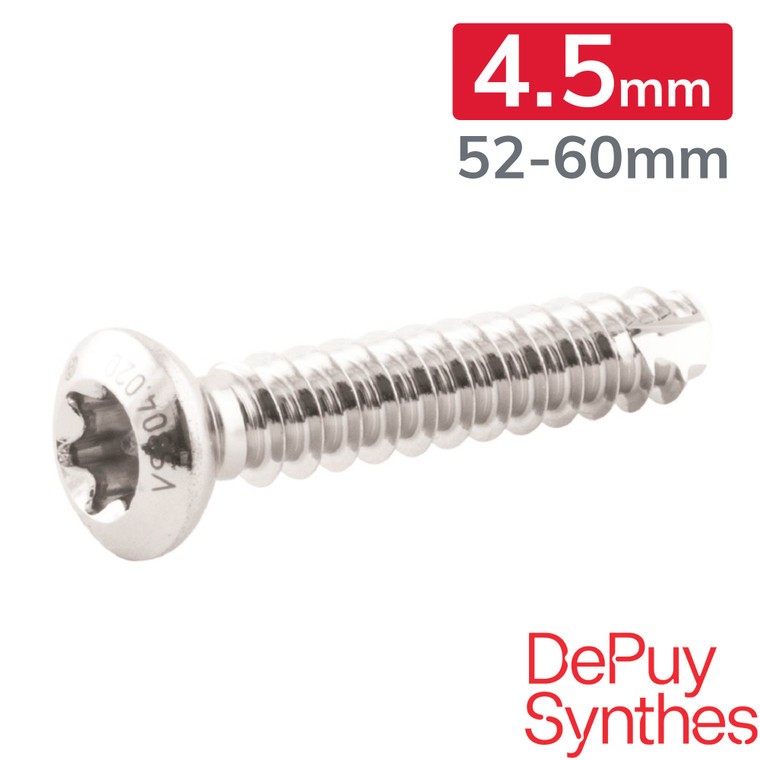 4.5mm Self-Tapping Cortex Screws: 52-60mm