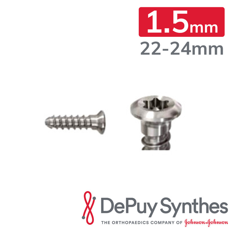 1.5mm LCP Modular System - Cortex Screws: 22-24mm