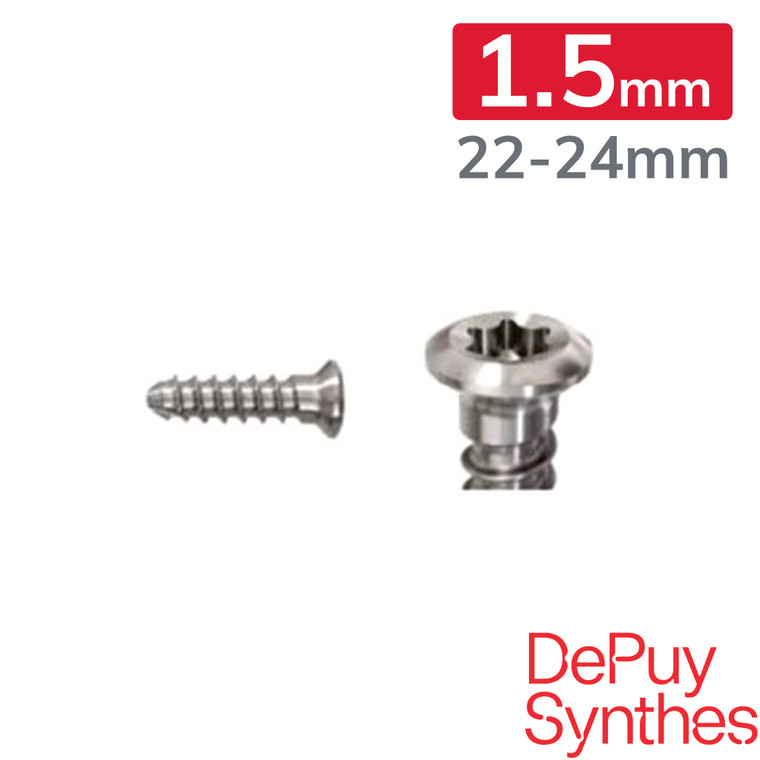 1.5mm LCP Modular System - Cortex Screws: 22-24mm