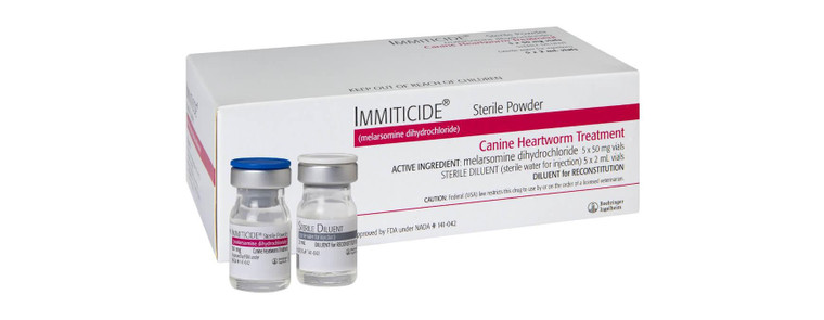 IMMITICIDE Injectable 50 mg x 5 Vials (Dogs)