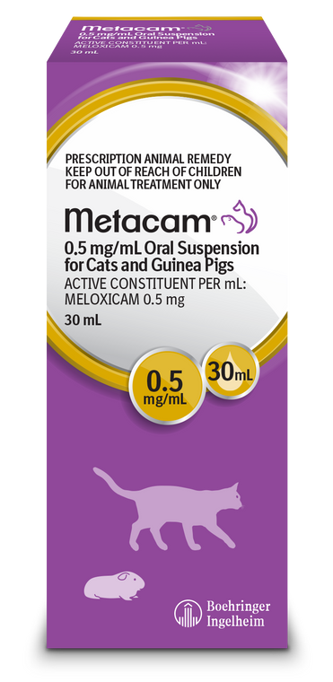 METACAM  Oral Suspension Cats and Guinea Pigs 0.5 mg/mL - 30 mL Bottle