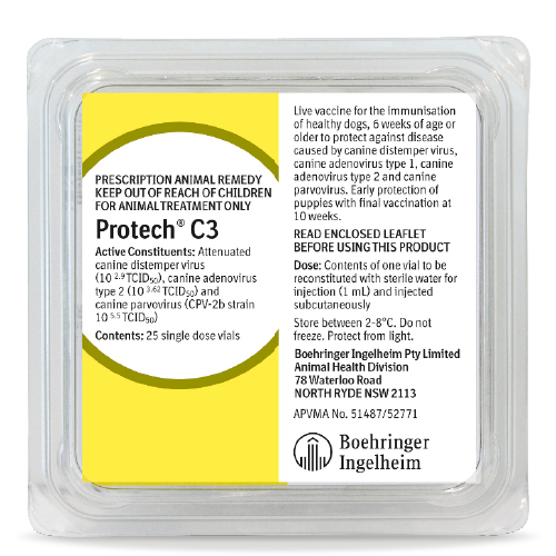 PROTECH C3 (25 x 1 Dose Vials) (Dogs)
