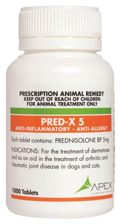 Pred-X 5mg tablets 1000s