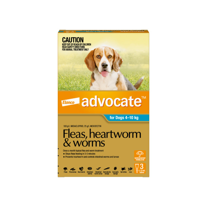 Advocate For Dogs 4kg – 10kg (Medium) - 3 Doses