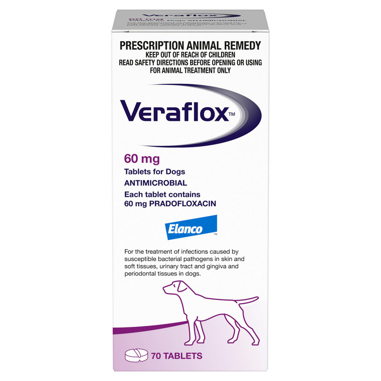 Veraflox 60Mg Flavour Tablets 70s