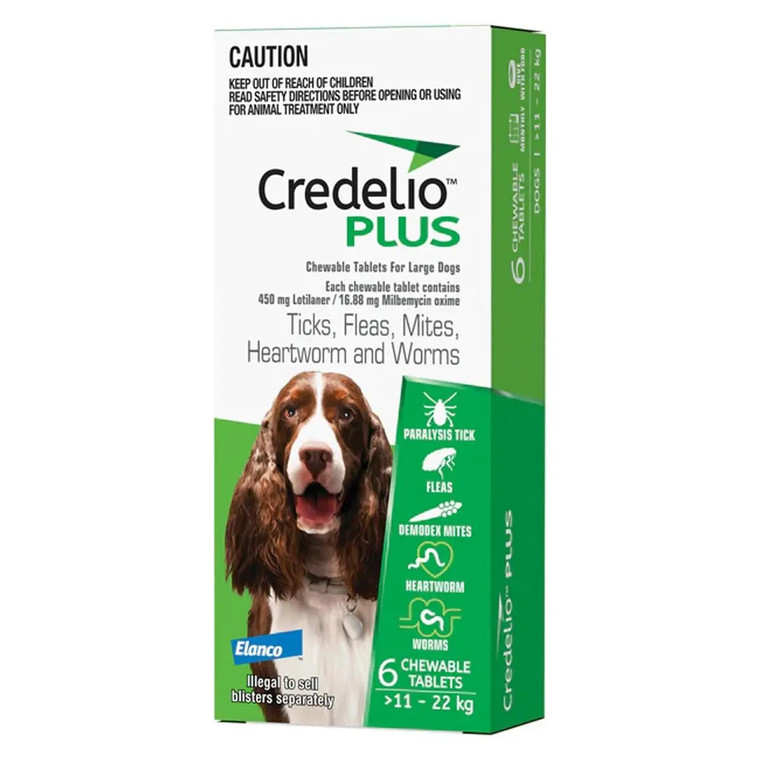 Credelio Plus Large 11-22kg (Green) 6 Pack