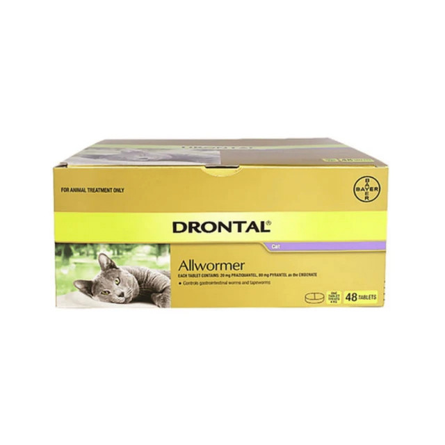 Drontal Allwormer Tablets for Cats 48s