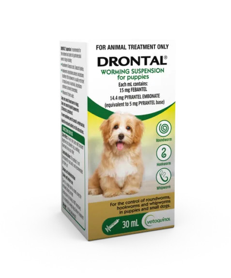 Drontal Worming Suspension For Puppies 30mL