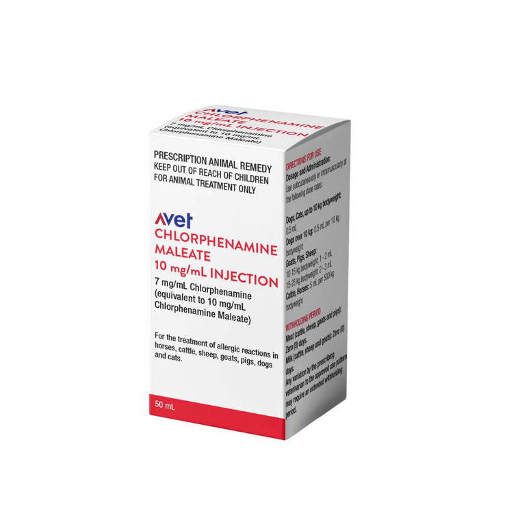 AVet Chlorphenamine Maleate Inj 10mg/ml - 50ml