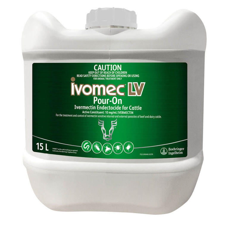 IVOMEC LV PO Pour-On for Cattle - 15 L