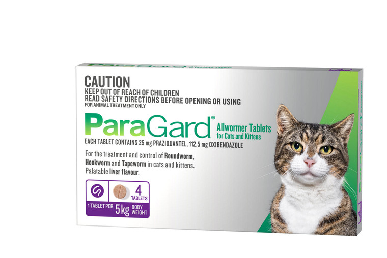 PARAGARD ALLWORMER Cats - 4 Pack