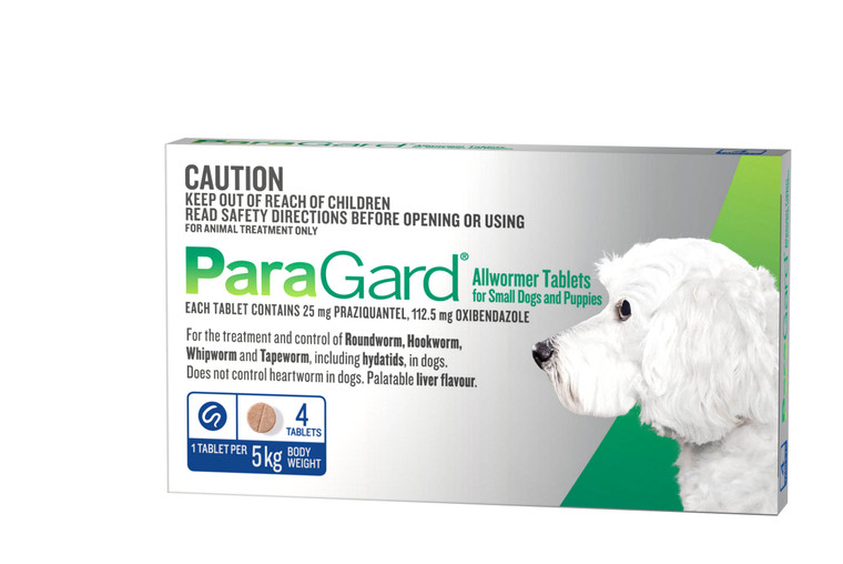 PARAGARD ALLWORMER Small Dogs - 4 Pack