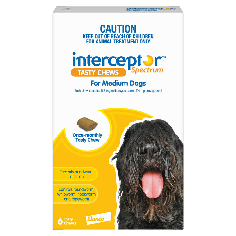 Interceptor Spectrum Medium Dogs - 6 Chews