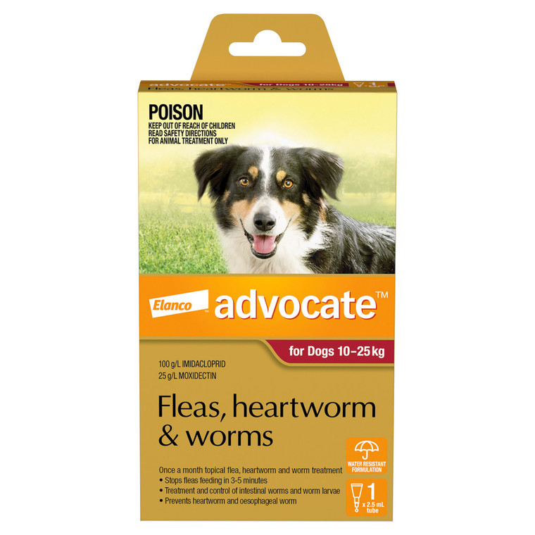 Advocate For Dogs 10kg – 25kg (Large) - Single Dose