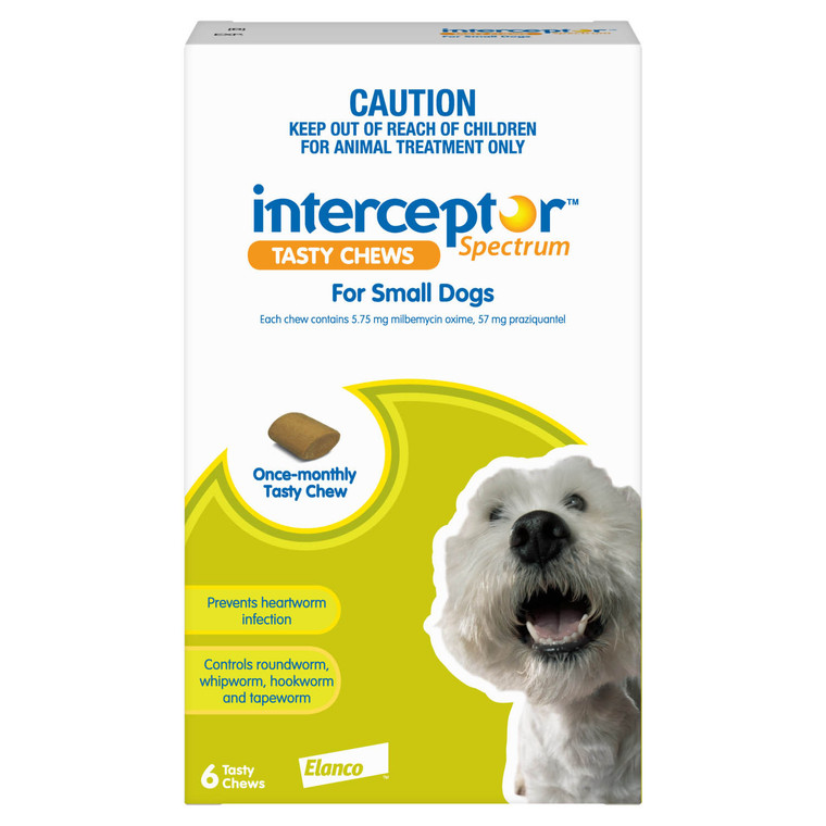 Interceptor Spectrum Small Dogs - 6 Chews