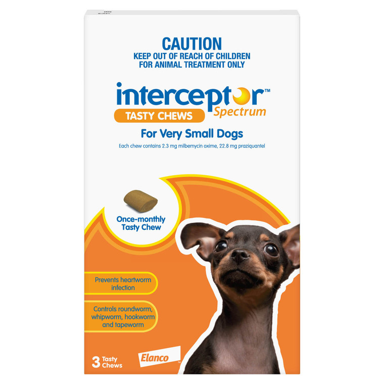 Interceptor Spectrum Very Small Dogs - 3 Chews