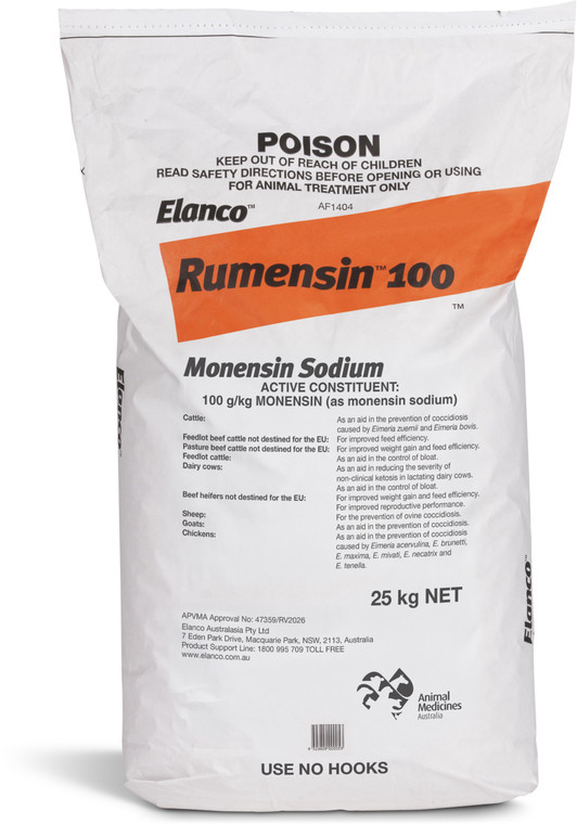 Rumensin 100 Premix - 25kg