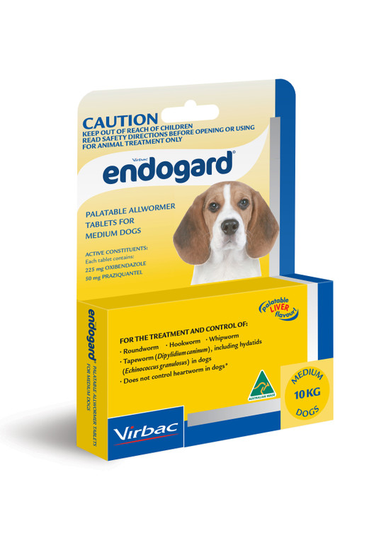 Endogard Medium Dog 10kg - 50 tabs