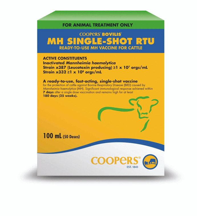Bovilis MH Single-Shot RTU - 100ml (50 Doses)