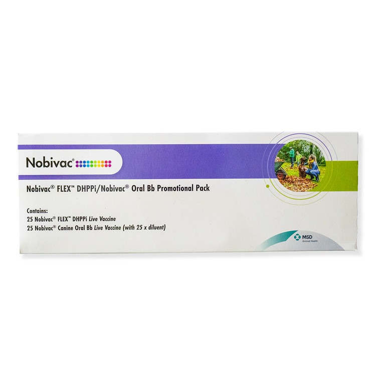 Nobivac FLEX DHPPi + Oral Bb - 25 Dose Pack