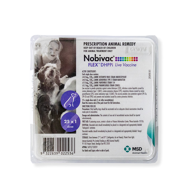 Nobivac FLEX DHPPi - 25 Dose Pack