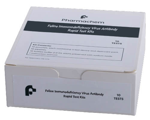 Feline FIV Antibody Rapid Test Kit - 10 Pack