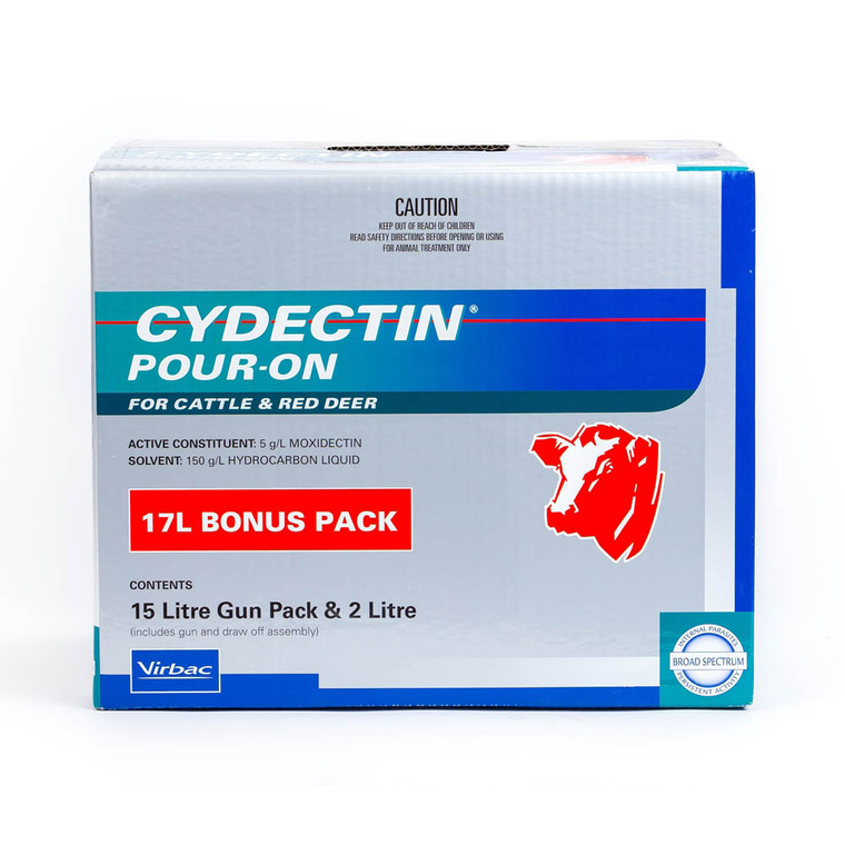 Cydectin Pour-On Gun Pack - Cattle Drench 17 L