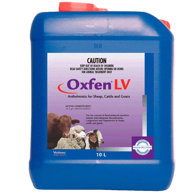 Oxfen LV Sheep/Goat/Cattle Drench - 10L