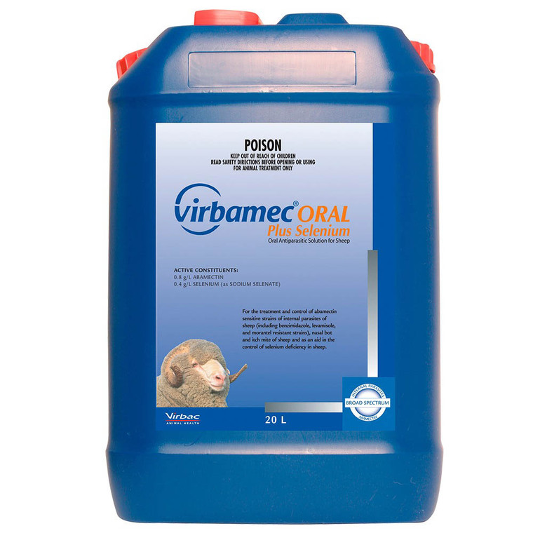 Virbamec Oral + SE - Sheep Drench 20L