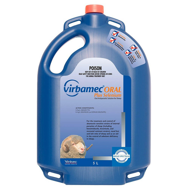 Virbamec Oral + SE - Sheep Drench 5L