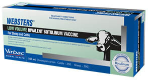 Websters LV Bivalent Botulinum C&D Vaccine - 500ml